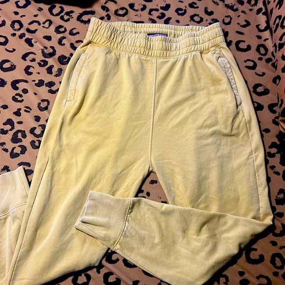 Womens Washed Harem Jogger - Misted Yellow size m - Picture 3 of 3